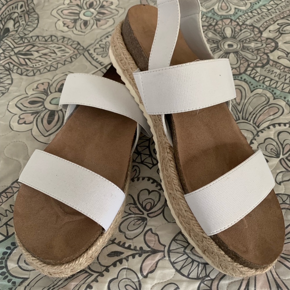 Madden Girl, espadrilles sandals. Get’em quick! My price beats the “sale” price.